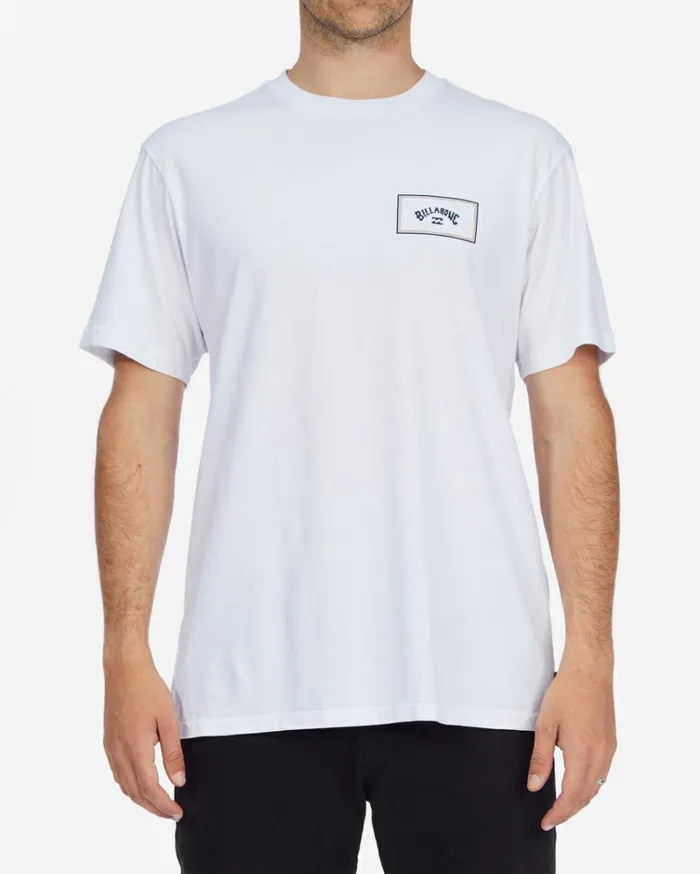 Arch Block Short Sleeve TShirt White Men Billabong TShirts