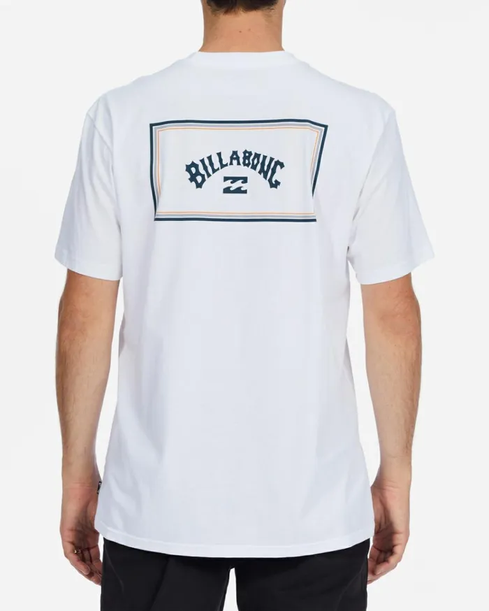 Arch Block Short Sleeve TShirt White Men Billabong TShirts