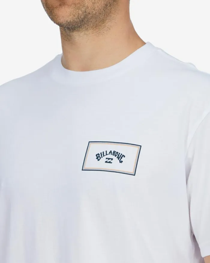 Arch Block Short Sleeve TShirt White Men Billabong TShirts