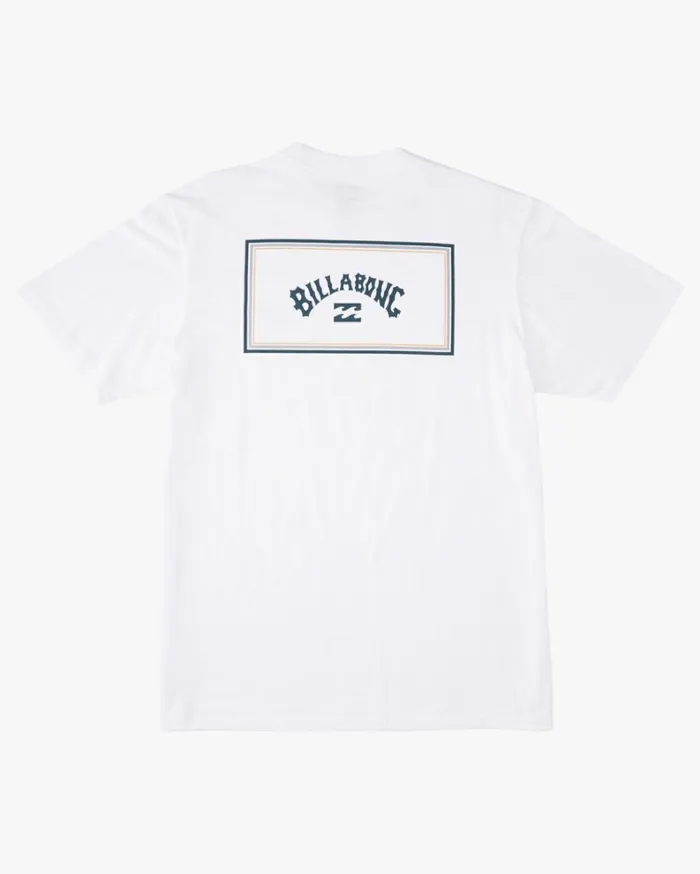 Arch Block Short Sleeve TShirt White Men Billabong TShirts