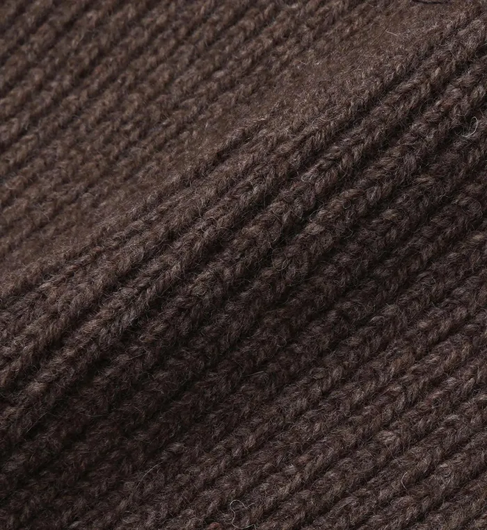 Beanies and Scarves Women Sporty and Rich SRC Wool Beanie 8211 Chocolate