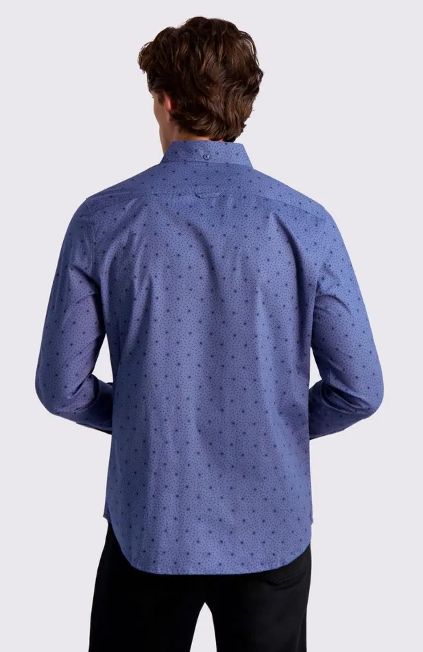 Ben Sherman Archive Print Shirts Men Dot Print LongSleeve Shirt 8211 Insignia Blue Ben Sherman Archive Print Shirts Men Dot Print LongSleeve Shirt 8211 Insignia Blue