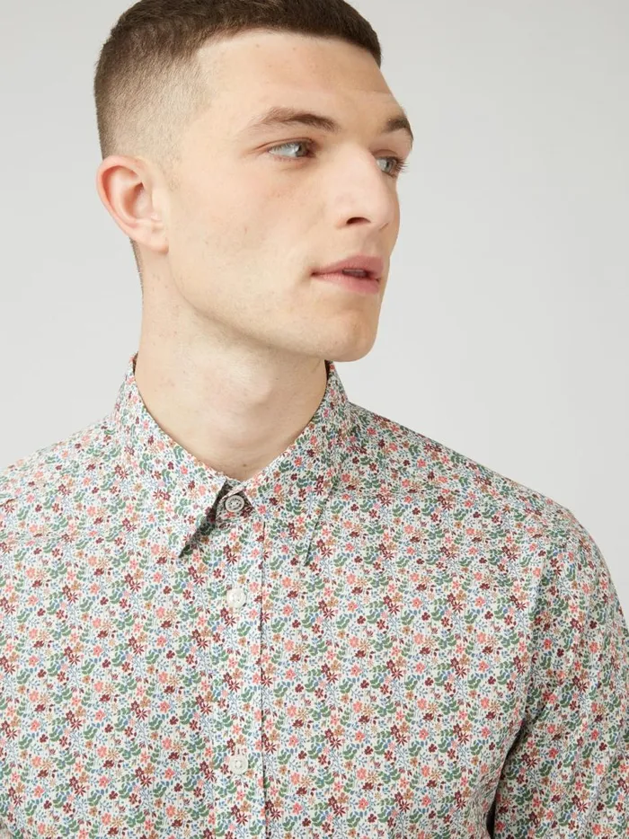 Ben Sherman Archive Print Shirts Men Floral Print LongSleeve Shirt