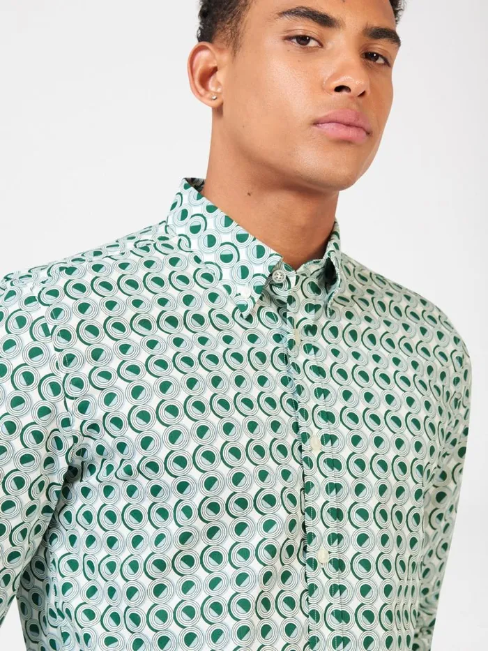 Ben Sherman Archive Print Shirts Men Signature Retro Print Shirt