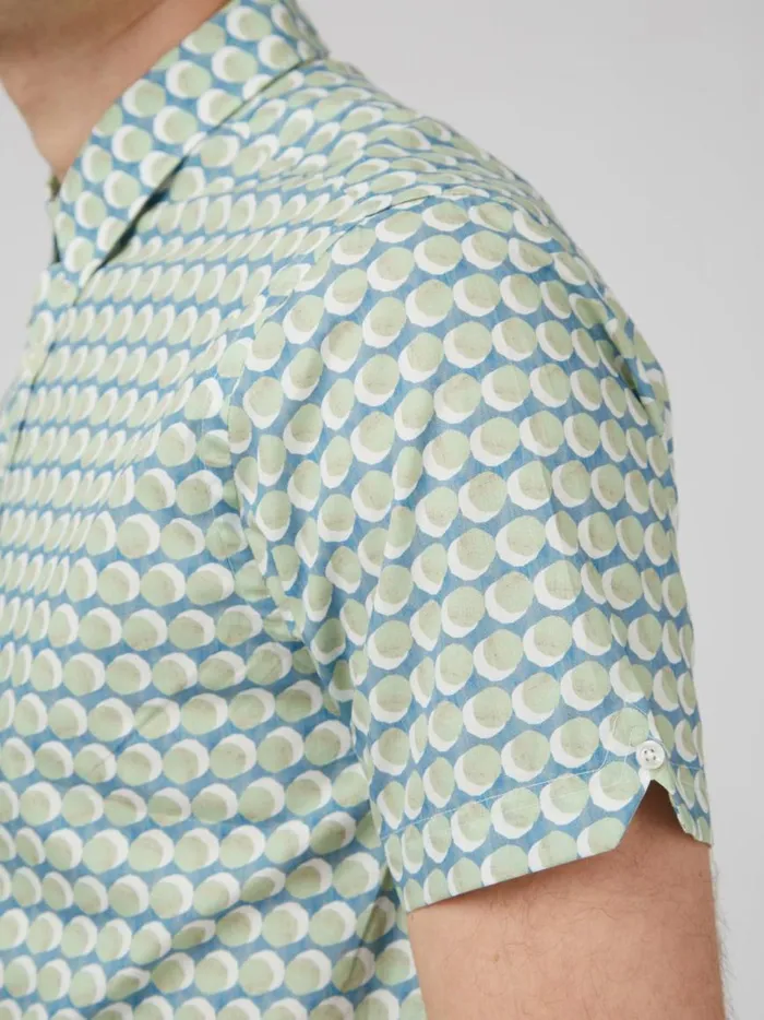 Ben Sherman Archive Print Shirts Men Watercolor Spot Print ShortSleeve Shirt Ben Sherman Archive Print Shirts Men Watercolor Spot Print ShortSleeve Shirt