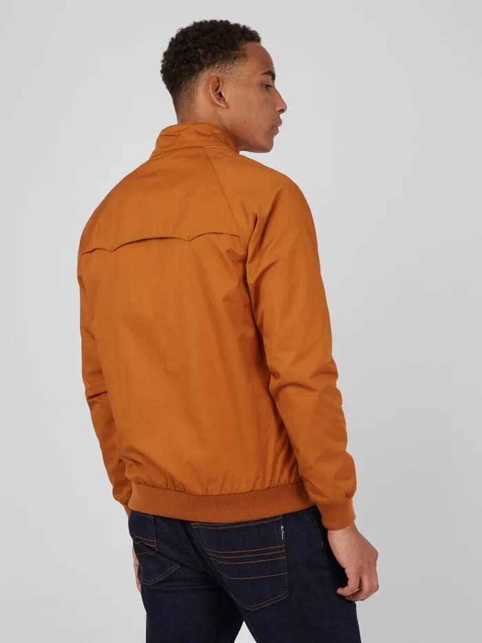 Ben Sherman Harrington Jackets Men Signature Harrington Jacket 8211 Gold Metal