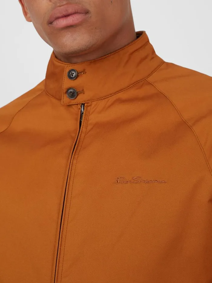 Ben Sherman Harrington Jackets Men Signature Harrington Jacket 8211 Gold Metal
