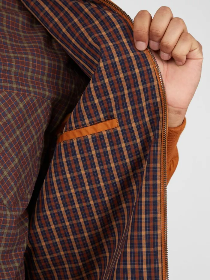 Ben Sherman Harrington Jackets Men Signature Harrington Jacket 8211 Gold Metal