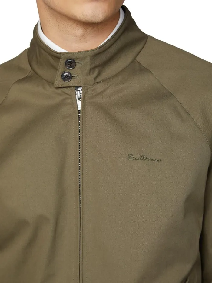 Ben Sherman Harrington Jackets Men Signature Harrington Jacket 8211 Khaki