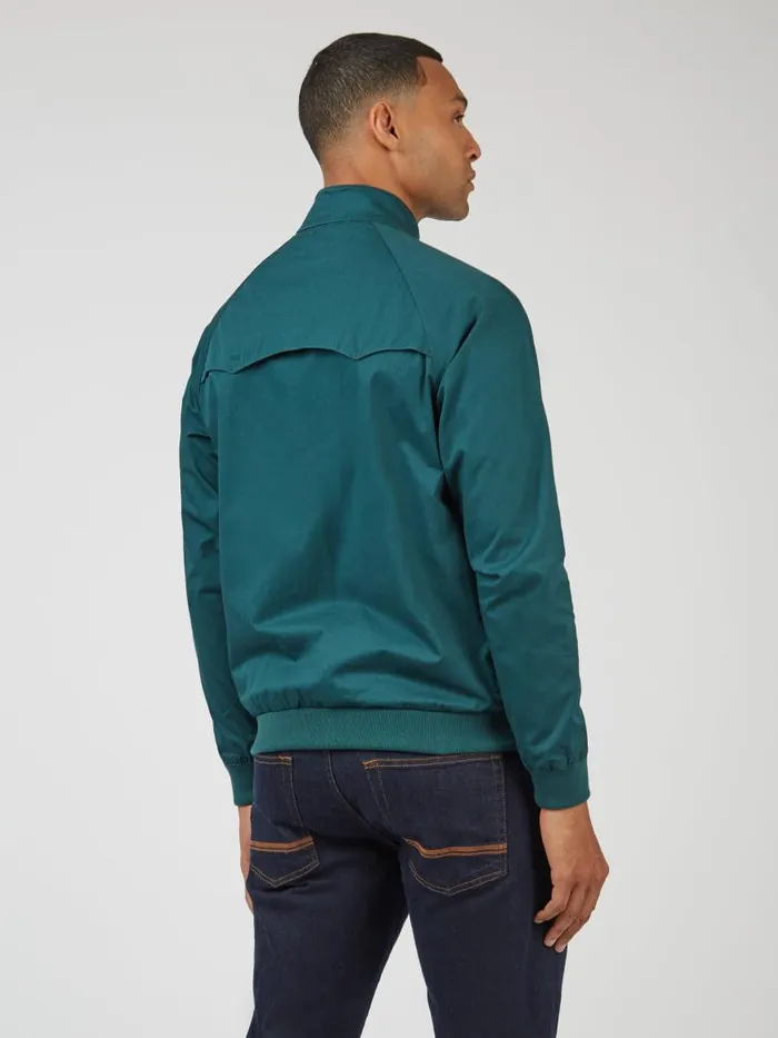 Ben Sherman Harrington Jackets Men Signature Harrington Jacket 8211 Ocean Green