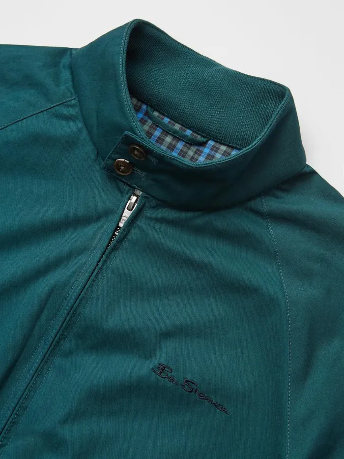 Ben Sherman Harrington Jackets Men Signature Harrington Jacket 8211 Ocean Green