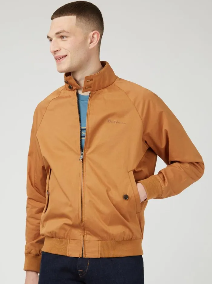 Ben Sherman Harrington Jackets Men Signature Harrington Jacket 8211 Tan Ben Sherman Harrington Jackets Men Signature Harrington Jacket 8211 Tan