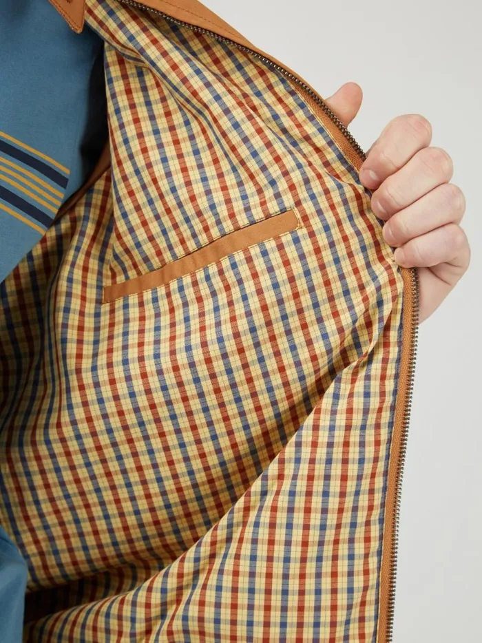 Ben Sherman Harrington Jackets Men Signature Harrington Jacket 8211 Tan Ben Sherman Harrington Jackets Men Signature Harrington Jacket 8211 Tan