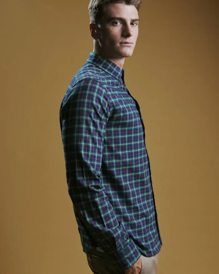 Ben Sherman Heritage Check Shirts Men House Tartan Twill Shirt 8211 Green