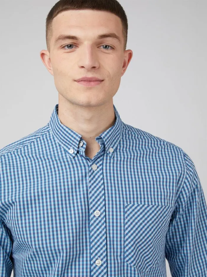Ben Sherman Heritage Check Shirts Men Signature Gingham LongSleeve Shirt
