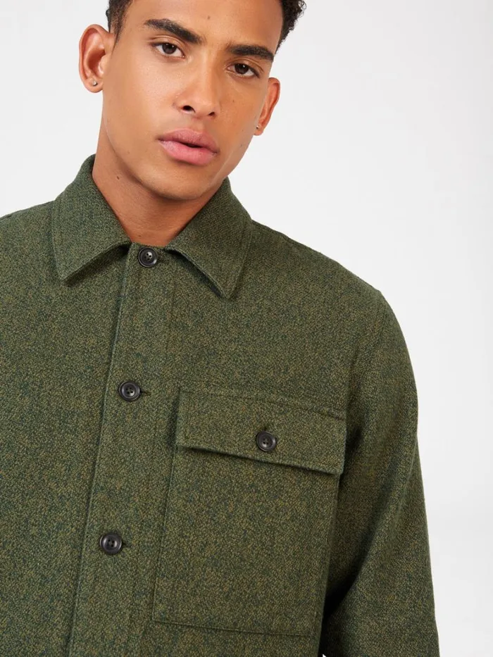 Ben Sherman Jackets and Outerwear Men Signature Casual Cotton Jacket 8211 Khaki Ben Sherman Jackets and Outerwear Men Signature Casual Cotton Jacket 8211 Khaki