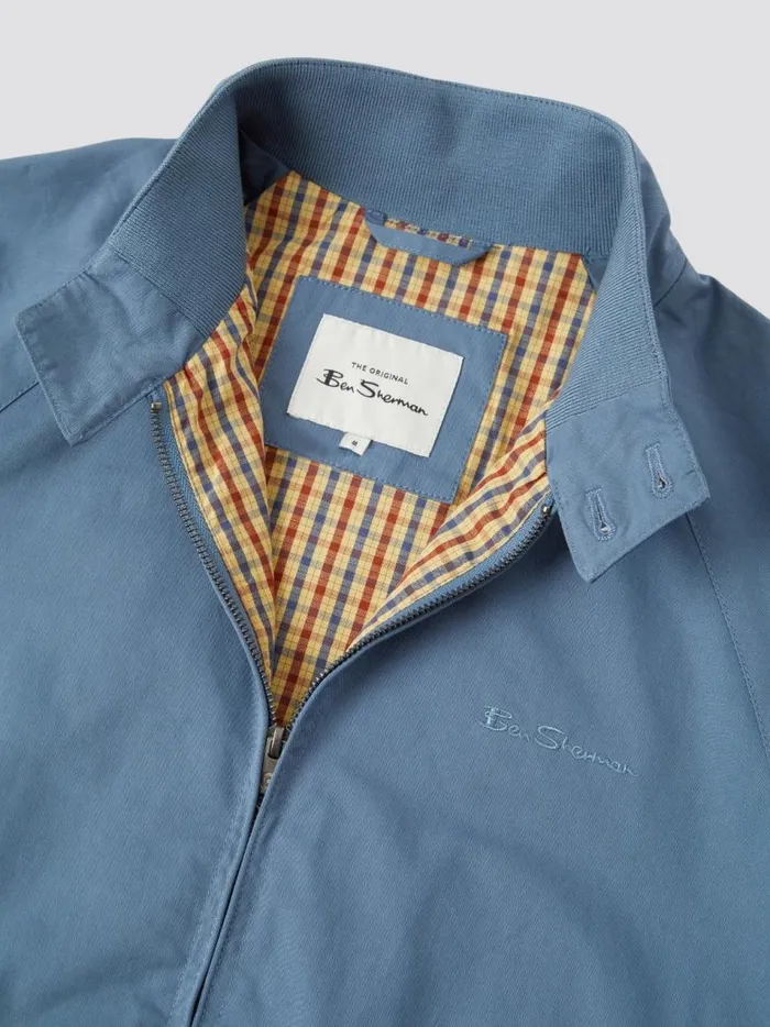 Ben Sherman Jackets and Outerwear Men Signature Harrington Jacket 8211 Blue Shadow Ben Sherman Jackets and Outerwear Men Signature Harrington Jacket 8211 Blue Shadow