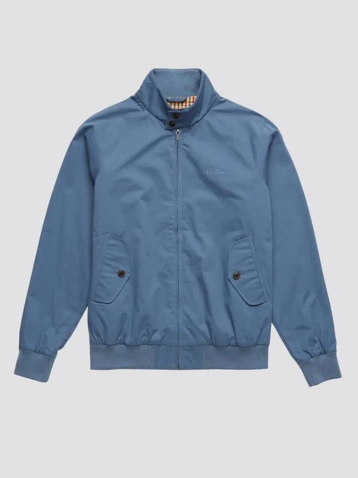 Ben Sherman Jackets and Outerwear Men Signature Harrington Jacket 8211 Blue Shadow Ben Sherman Jackets and Outerwear Men Signature Harrington Jacket 8211 Blue Shadow