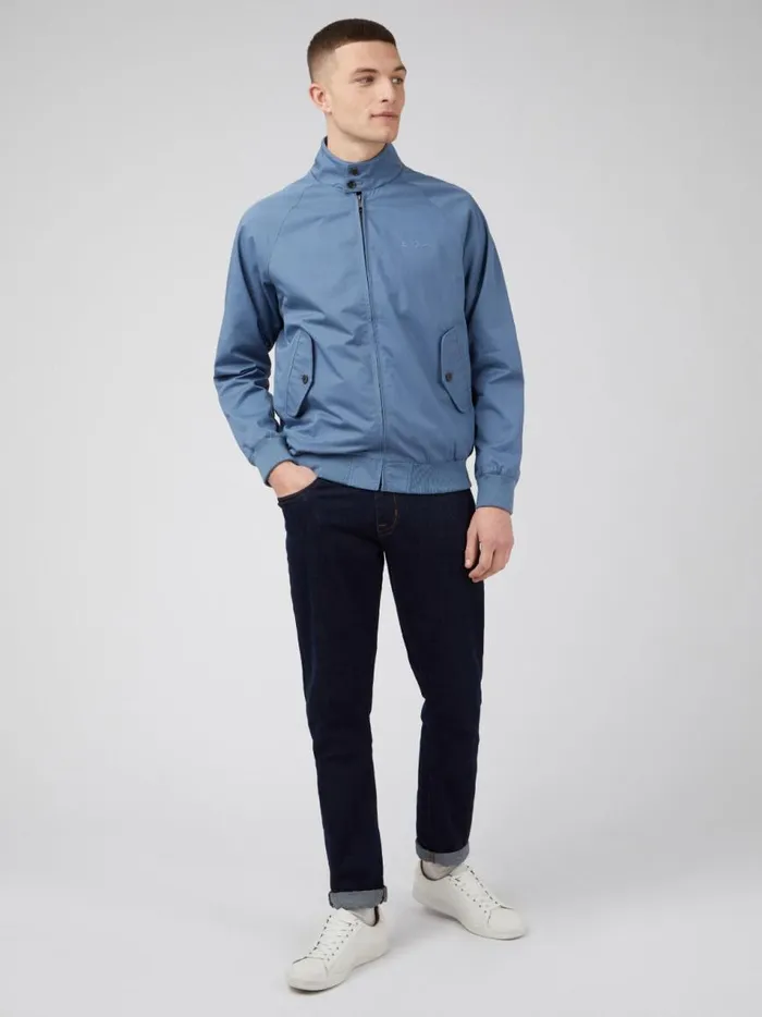 Ben Sherman Jackets and Outerwear Men Signature Harrington Jacket 8211 Blue Shadow Ben Sherman Jackets and Outerwear Men Signature Harrington Jacket 8211 Blue Shadow
