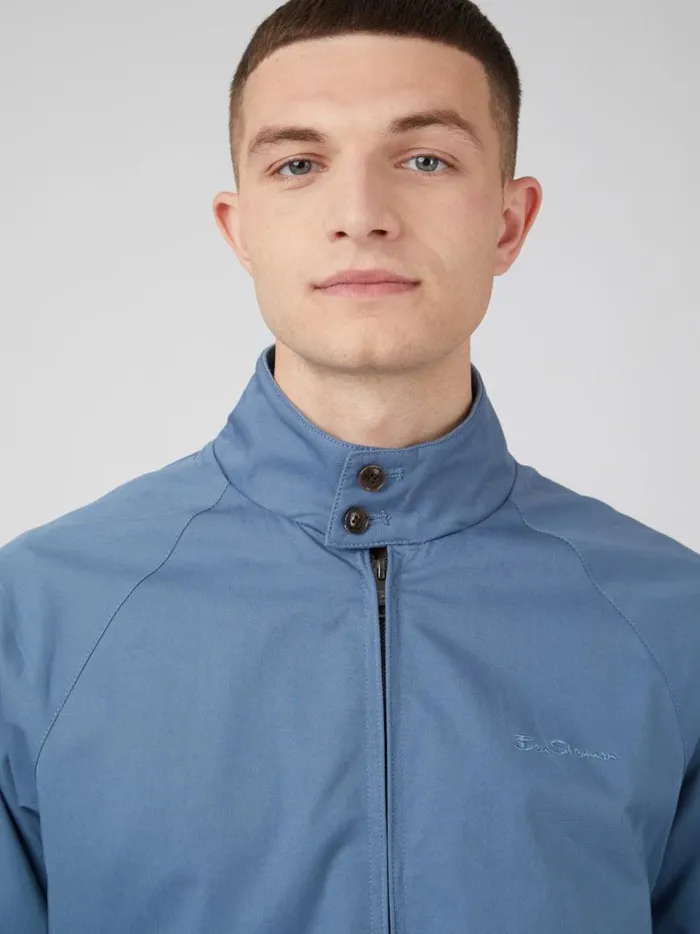 Ben Sherman Jackets and Outerwear Men Signature Harrington Jacket 8211 Blue Shadow Ben Sherman Jackets and Outerwear Men Signature Harrington Jacket 8211 Blue Shadow