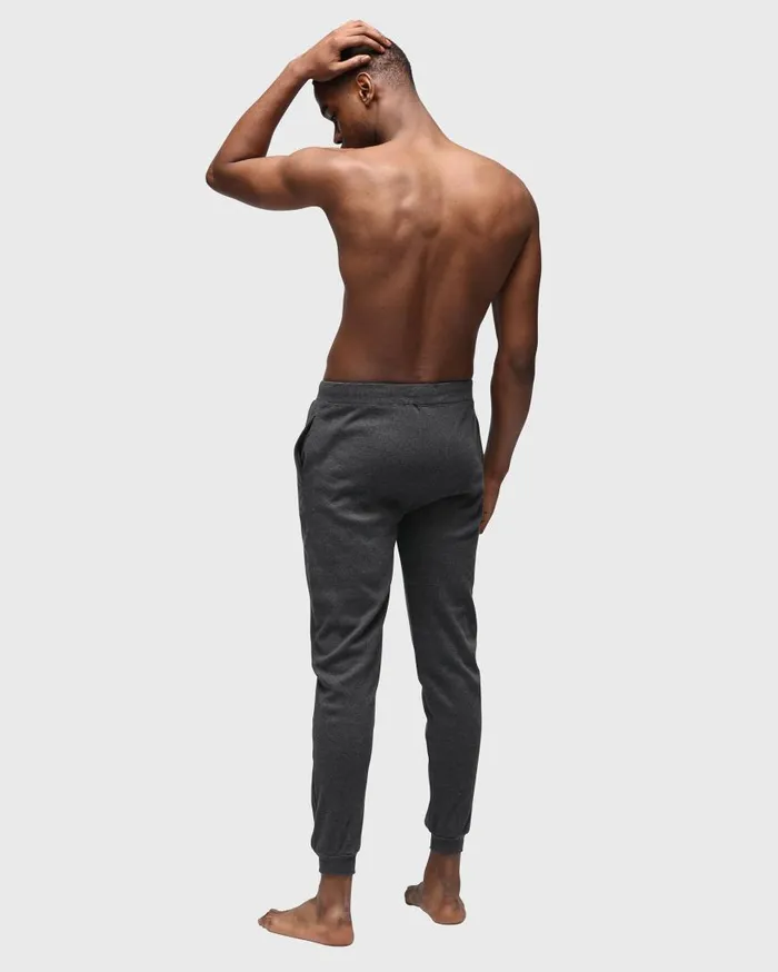 Ben Sherman Joggers and Track Pants Men Oliver Knit Lounge Pants 8211 Charcoal