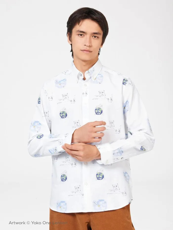 Ben Sherman Long Sleeve Shirts Men Lennon Sketches Print Shirt Ben Sherman Long Sleeve Shirts Men Lennon Sketches Print Shirt