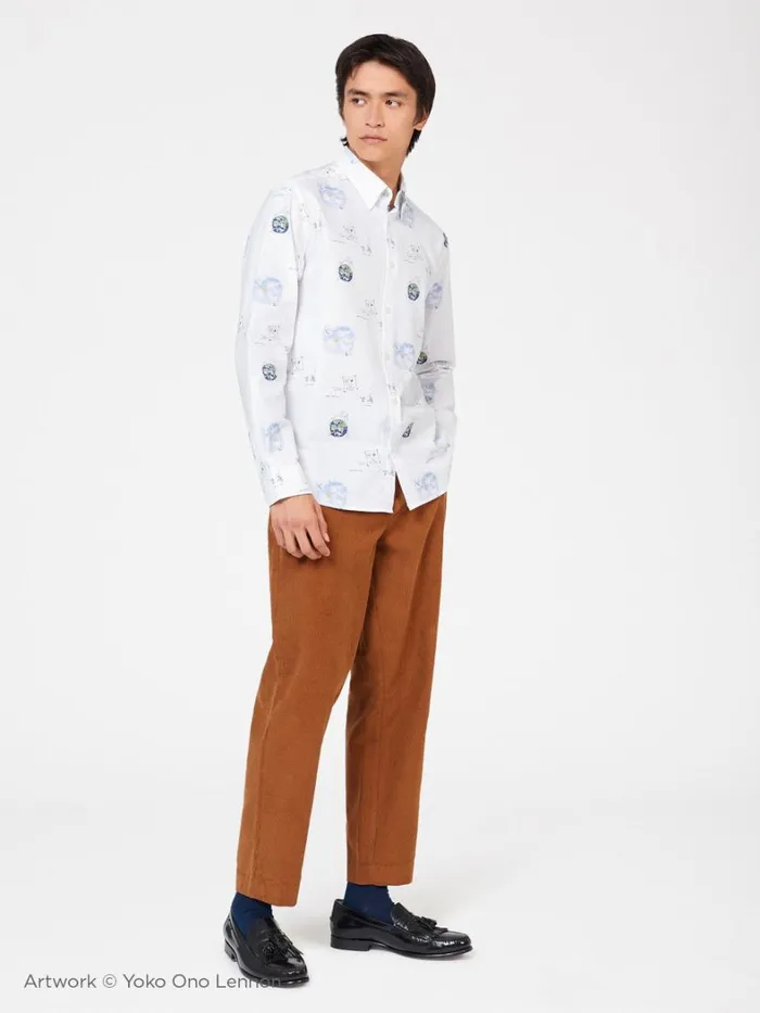 Ben Sherman Long Sleeve Shirts Men Lennon Sketches Print Shirt Ben Sherman Long Sleeve Shirts Men Lennon Sketches Print Shirt
