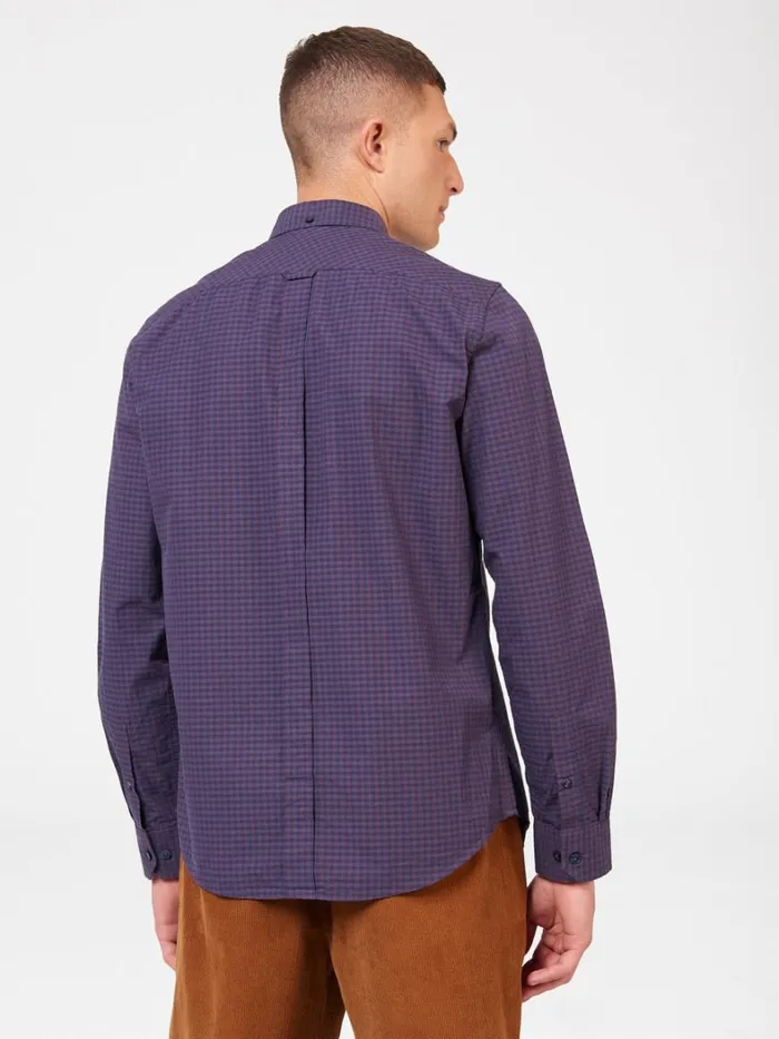 Ben Sherman Long Sleeve Shirts Men Signature Gingham LongSleeve Shirt 8211 Plum Ben Sherman Long Sleeve Shirts Men Signature Gingham LongSleeve Shirt 8211 Plum