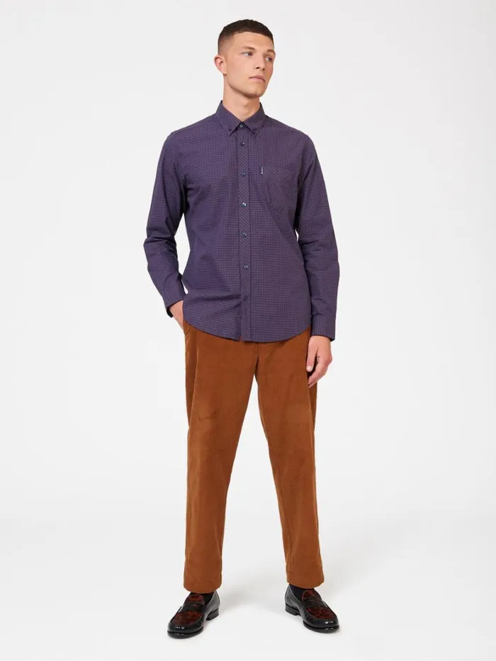 Ben Sherman Long Sleeve Shirts Men Signature Gingham LongSleeve Shirt 8211 Plum Ben Sherman Long Sleeve Shirts Men Signature Gingham LongSleeve Shirt 8211 Plum