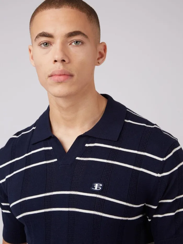Ben Sherman Mod Knit Polos Men B By Relaxed Knit Polo 8211 Marine Ben Sherman Mod Knit Polos Men B By Relaxed Knit Polo 8211 Marine