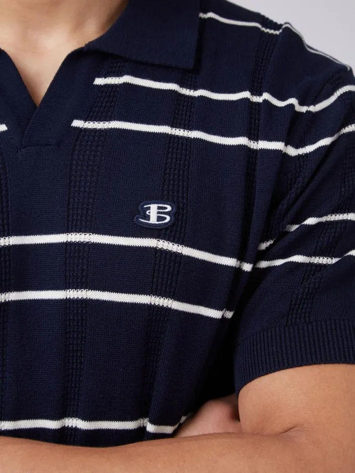 Ben Sherman Mod Knit Polos Men B By Relaxed Knit Polo 8211 Marine Ben Sherman Mod Knit Polos Men B By Relaxed Knit Polo 8211 Marine