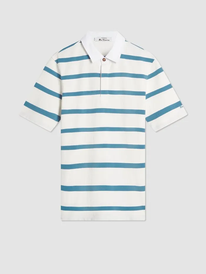Ben Sherman Mod Knit Polos Men Bretton Stripe Rugby Knit Polo Ben Sherman Mod Knit Polos Men Bretton Stripe Rugby Knit Polo