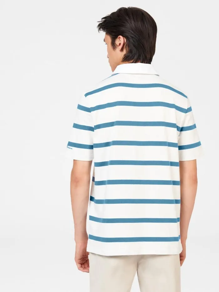 Ben Sherman Mod Knit Polos Men Bretton Stripe Rugby Knit Polo Ben Sherman Mod Knit Polos Men Bretton Stripe Rugby Knit Polo