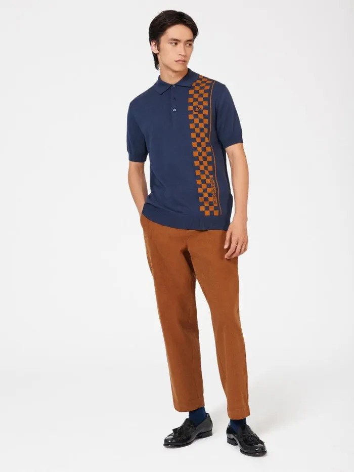 Ben Sherman Mod Knit Polos Men Rolling Stone Checker Knit Polo Ben Sherman Mod Knit Polos Men Rolling Stone Checker Knit Polo