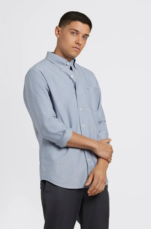 Ben Sherman Oxford Shirts Men Brighton Oxford Organic Shirt 8211 Navy