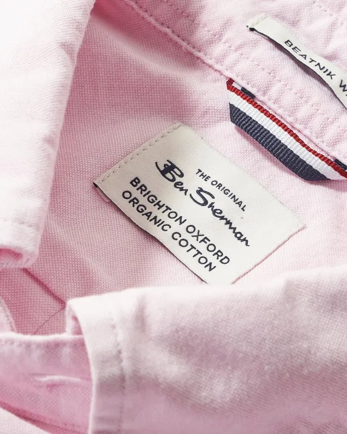 Ben Sherman Oxford Shirts Men Brighton Oxford Shirt Pink Oxford Shirt Commuter Button Down Pink Front