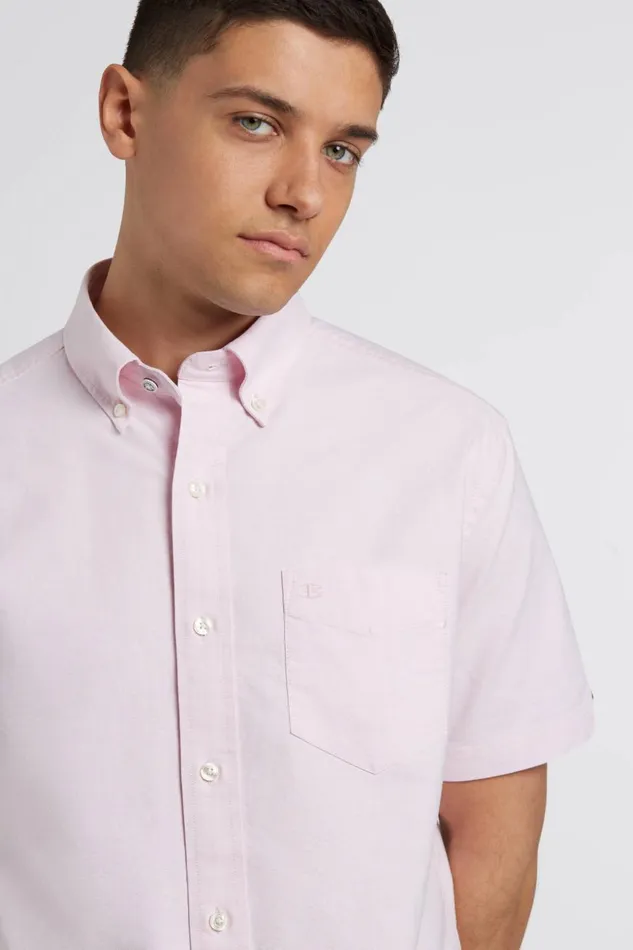 Ben Sherman Oxford Shirts Men Short Sleeve Brighton Oxford Organic Shirt 8211 Dusty Pink Ben Sherman Oxford Shirts Men Short Sleeve Brighton Oxford Organic Shirt 8211 Dusty Pink