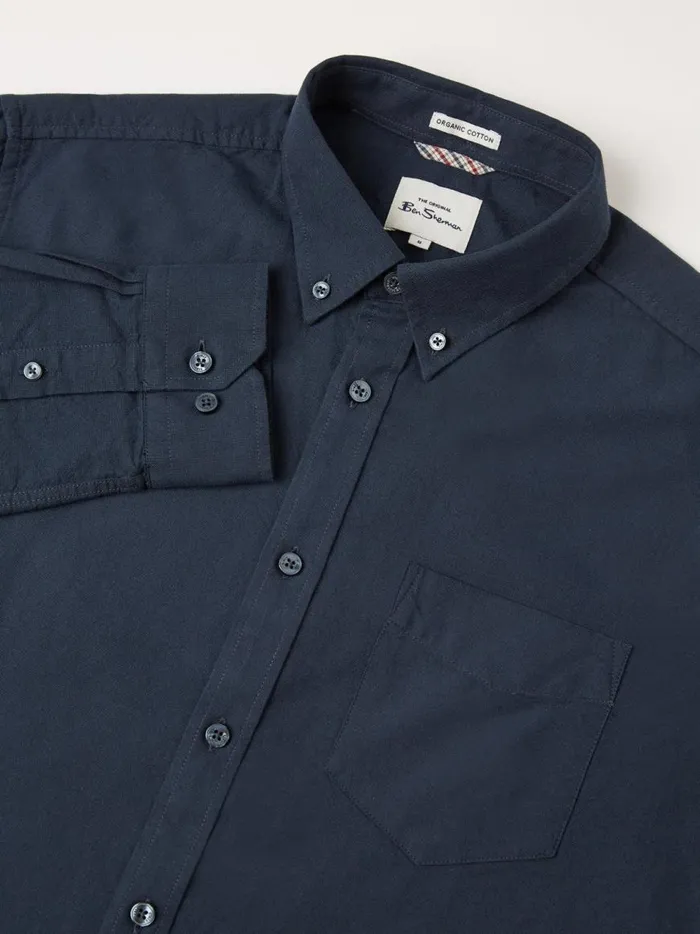 Ben Sherman Oxford Shirts Men Signature Organic Oxford Shirt 8211 Dark Navy