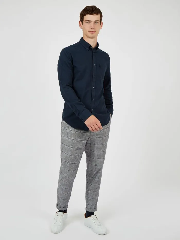 Ben Sherman Oxford Shirts Men Signature Organic Oxford Shirt 8211 Dark Navy