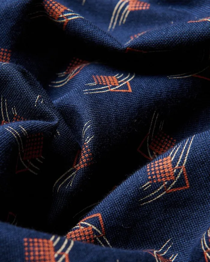 Ben Sherman Short Sleeve Shirts Men Art Deco Geo Print Shirt 8211 Dark Navy Ben Sherman Short Sleeve Shirts Men Art Deco Geo Print Shirt 8211 Dark Navy