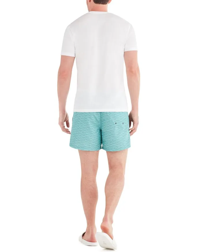 Ben Sherman Shorts Men Navagio Printed Swim Short 8211 Turquoise