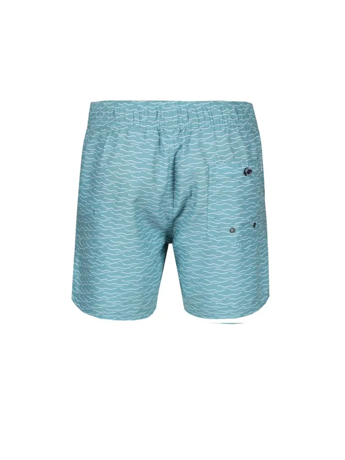 Ben Sherman Shorts Men Navagio Printed Swim Short 8211 Turquoise