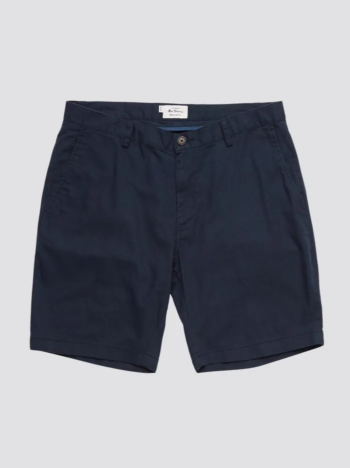 Ben Sherman Shorts Men Signature Linen Shorts 8211 Midnight