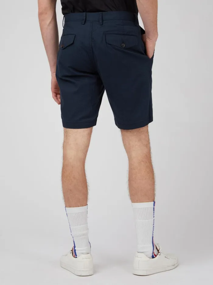 Ben Sherman Shorts Men Signature Linen Shorts 8211 Midnight