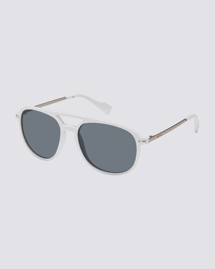 Ben Sherman Sunglasses Men Reggie Polarized EcoGreen Sunglasses 8211 White
