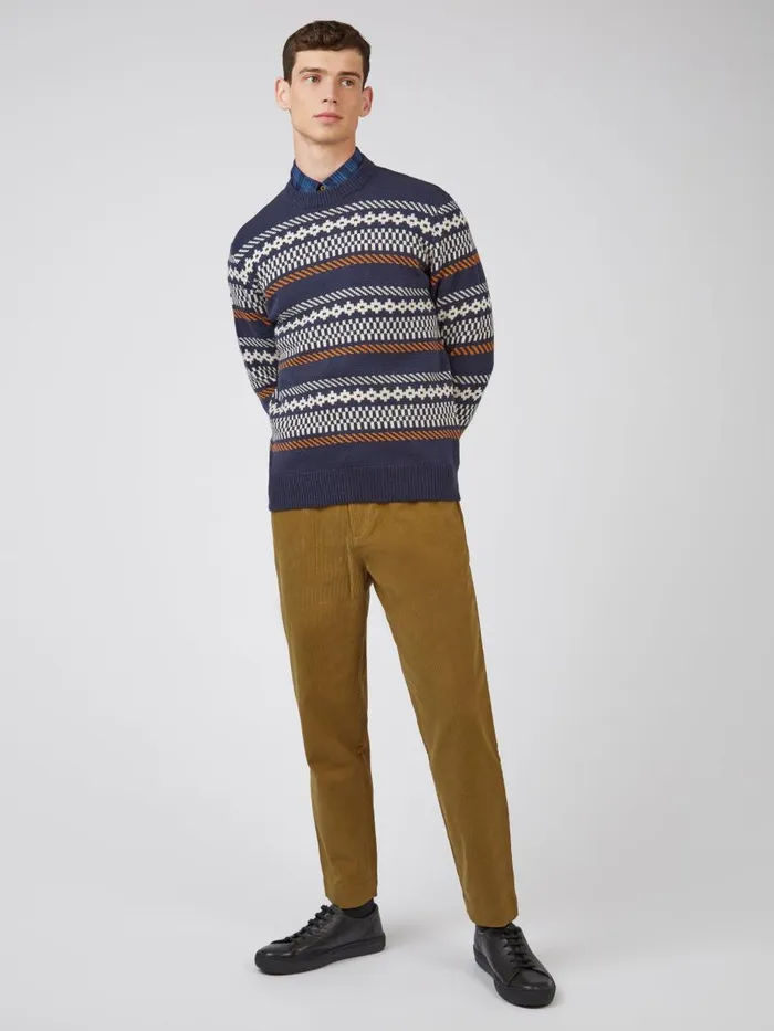 Ben Sherman Sweaters and Knits Men B By Fair Isle Chunky Knit Sweater