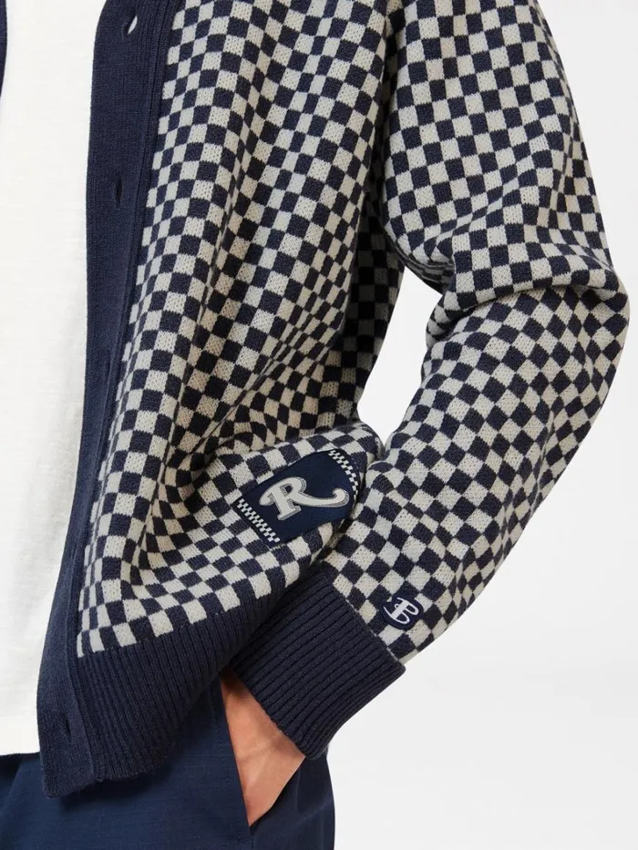 Ben Sherman Sweaters and Knits Men Rolling Stone Checkerboard Cardigan Ben Sherman Sweaters and Knits Men Rolling Stone Checkerboard Cardigan