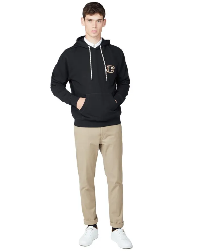 Ben Sherman Sweatshirts and Hoodies Men B By Logo Hoodie 8211 Black