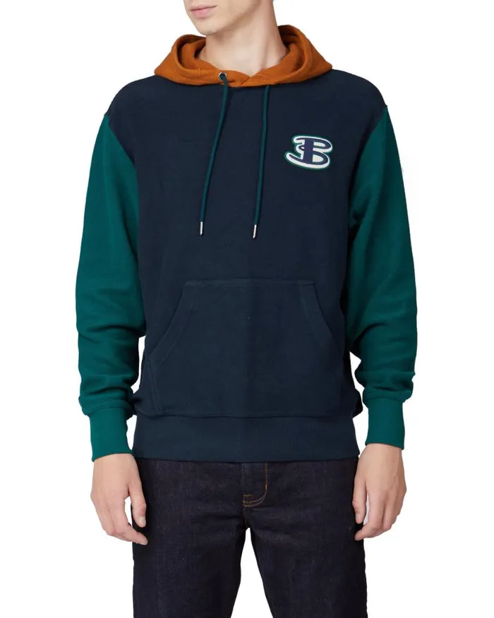 Ben Sherman Sweatshirts and Hoodies Men B By Reverse Loopback Hoodie 8211 Midnight