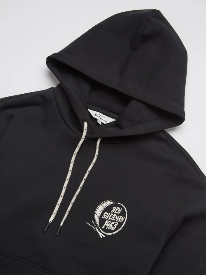 Ben Sherman Sweatshirts and Hoodies Men Big Drum Graphic Hoodie